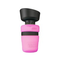 Plouffe Collapsible Dog Water Bottle Pink 520ml 