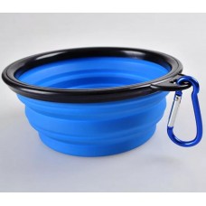 Plouffe Collapsible Silicon Bowl Blue