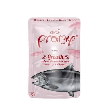 Pramy Cat Mousse Pouch Growth Salmon for Kitten 70g