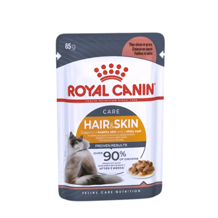 Royal Canin Cat Gravy Pouch Hair & Skin Adult 85g x12