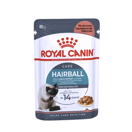 Royal Canin Cat Gravy Pouch Hairball Care Adult 85g