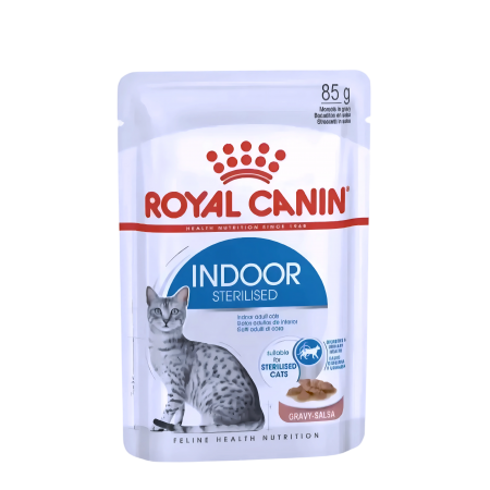 Royal Canin Cat Pouch in Gravy Indoor Sterilised 85g x12