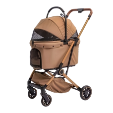 Rubeku Pet Stroller (D01) Brown Rubeku Pet Stroller (D01) Brown