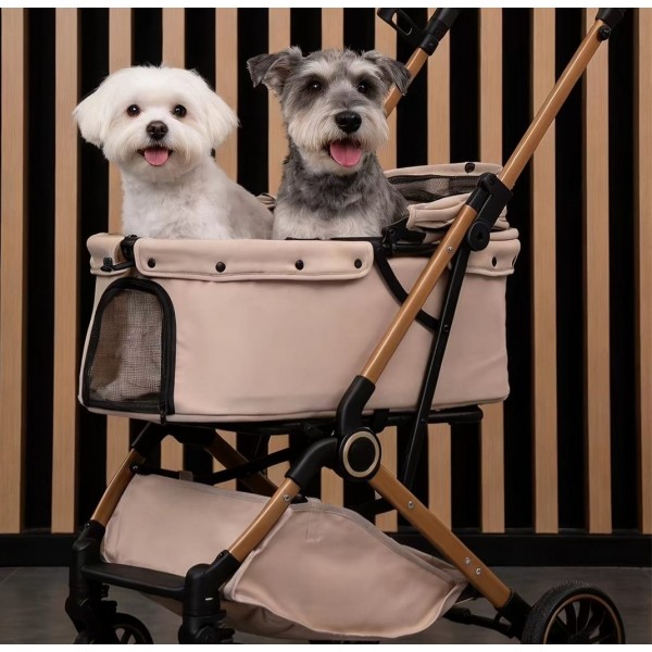 Rubeku Pet Stroller (D01) Brown