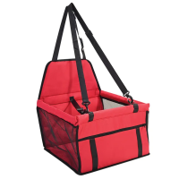 Rubeku Dog Carrier & Seat Breathable Car Safety Travel Kit Red.