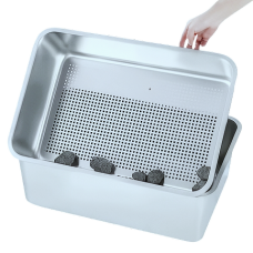 Rubeku Litter Box w/Sift Stainless Steel