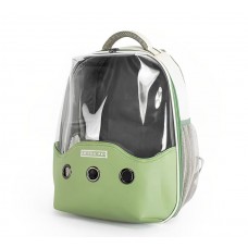 Rubeku Pet Carrier Breathable Travel Space Capsule Grey with Green 