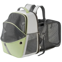 Rubeku Pet Carrier Expandable Backpack Green