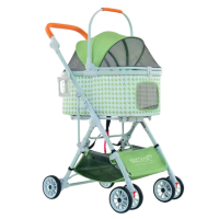 Rubeku Pet Stroller BNDC w/Carrier (8009A) Mint Checkers