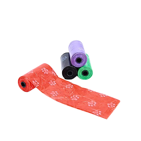 Rubeku Poo Bag Coloured (20 sheets/roll) 1roll
