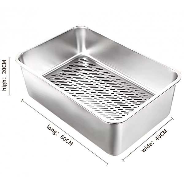 Rubeku Litter Box w/Sift Stainless Steel