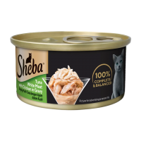 Sheba Canned Food Gravy Tuna White Meat w/Chicken 85g (24 cans)