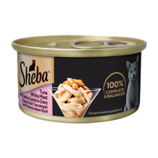 Sheba Canned Food Gravy Tuna White Meat w/Salmon Surimi 85g Sheba Canned Food Gravy Tuna White Meat w/Salmon Surimi 85g