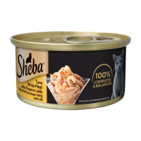 Sheba Canned Food Jelly Tuna White Meat w/Prawn 85g Sheba Canned Food Jelly Tuna White Meat w/Prawn 85g