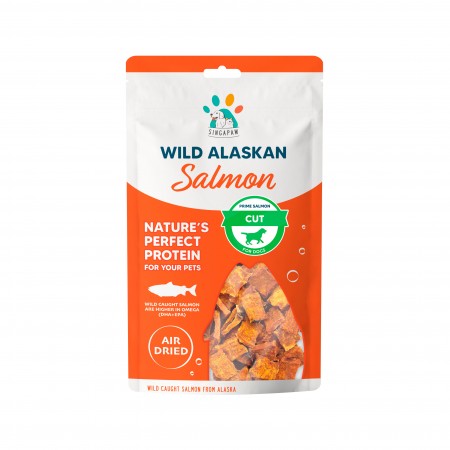 Singapaw Dog Treats Prime Salmon Cut 70g (2 packs)