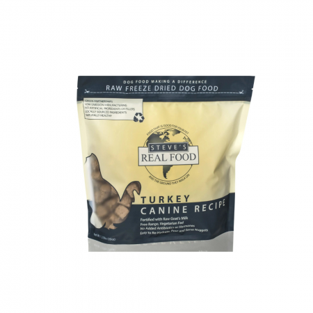 Steve's Real Food Dog Freeze Dried Nuggets Turkey 20oz