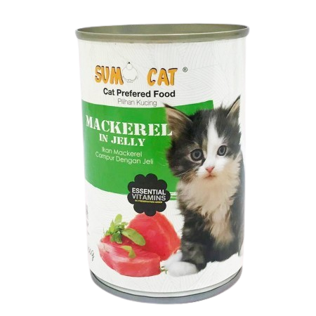 Sumo Cat Canned Food Jelly Mackerel 400g x24