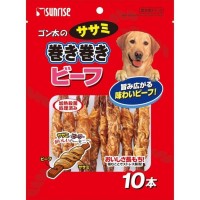Sunrise Dog Treat Fillet Roll Chicken with Beef - 10 Sticks