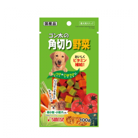Sunrise Dog Treats Gonta's Cube Vegetables 100g x3