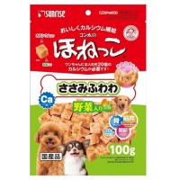 Sunrise Dog Treats Gonta's Super-soft Chic Fillet w/Calcium & Veg 100g Sunrise Dog Treats Gonta's Super-soft Chic Fillet w/Calcium & Veg 100g