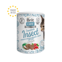 Brit Care Cat Superfruits Insect Crunchy Hypoallergenic Snack with Coconut & Rosehip 100g