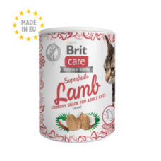 Brit Care Cat Superfruits Lamb Crunchy Snack with Coconut 100g