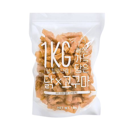 Super Chew Dog Jerky Treat Chicken & Sweet Potato Fillet 1kg