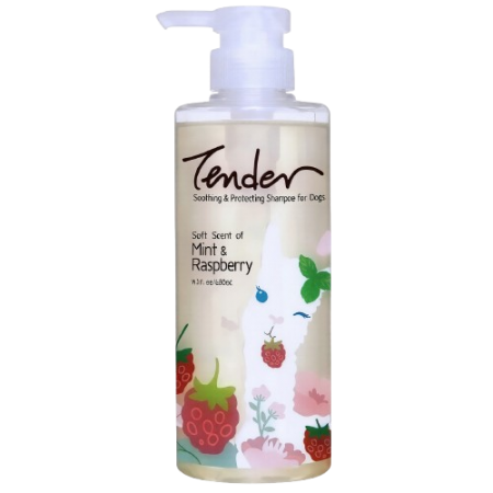 Tender Dog Soothing & Protecting Shampoo Mint & Raspberry 480ml
