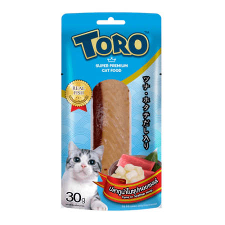 Toro Cat Treat Super Premium Tuna In Scallop Soup 30g x6
