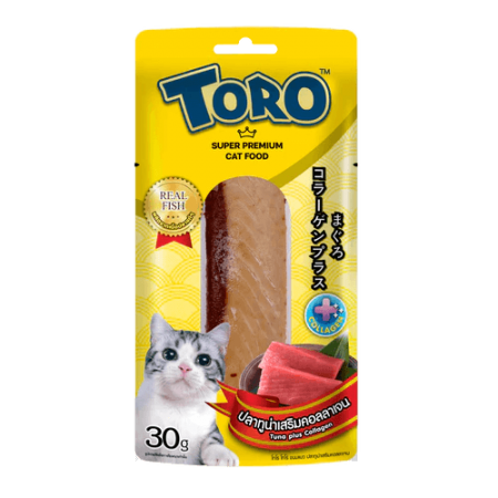 Toro Cat Treat Super Premium Tuna Plus Collagen 30g x6