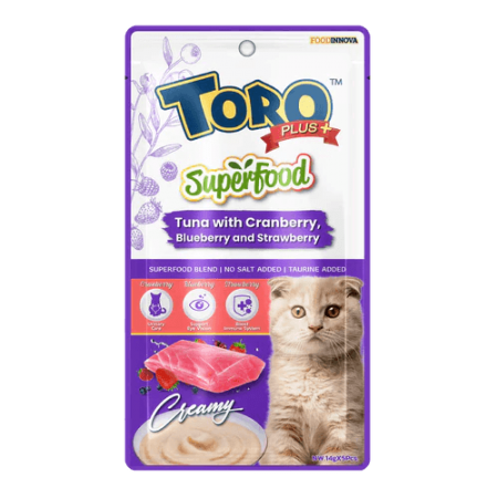 Toro Cat Treat SuperFruit Tuna with Cranberry 75g x3