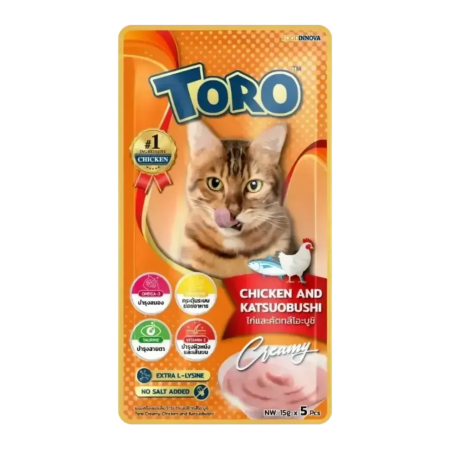 Toro Toro Chicken & Katsuobushi  Cat Treat 75g (3 packets)
