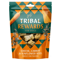 Tribal Dog Treat Rewards Cheese, Carrot & Sunflower Seeds 125g 