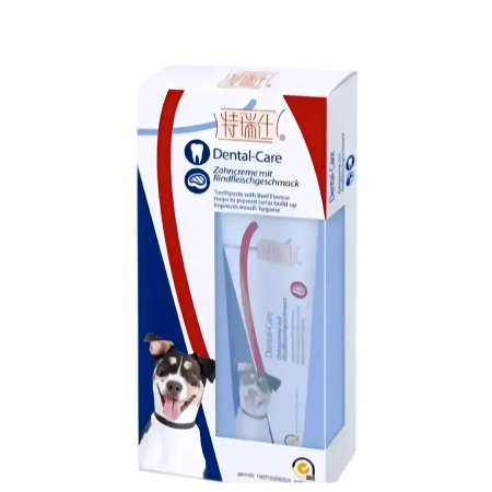 Trixie Dental Care Set w/Beef Aroma for Dogs 100g