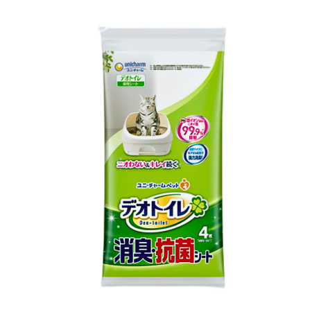 Unicharm Anti-bacterial Sheets Fragrance Free (4pcs/Pack)
