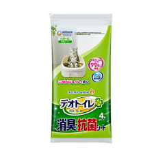 Unicharm Anti-bacterial Sheets Fragrance Free (4pcs/Pack) (3 Packs)