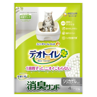 Unicharm Cat Litter Refill Silica Deodorizing Unscented 4L x 3
