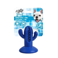 AFP Dog Toy Dental Chews Cactus Small Rubber Blue