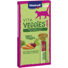 Vitakraft Cat Treats Vita Veggies Liquid Carrot (6x15g) x 2 packs