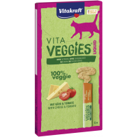 Vitakraft Cats Treats Vita Veggies Liquid Cheese & Tomato (6x15g) x 2 packs