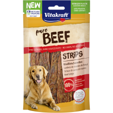 Vitakraft Dog Treat Pure Beef Strips 80g