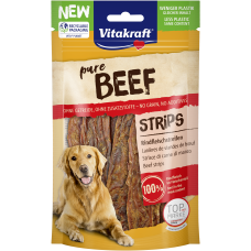 Vitakraft Dog Treat Pure Beef Strips 80g (2Pkt)