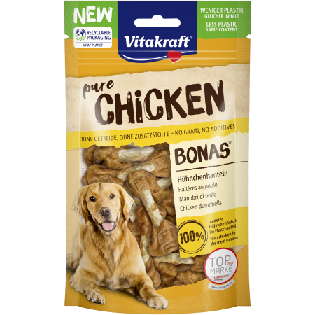 Vitakraft Dog Treats Pure Chicken Dumbbells 80g (2Pkt)
