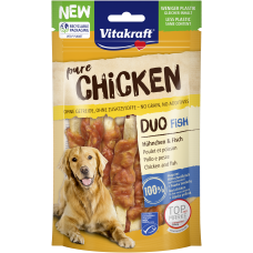 Vitakraft Dog Treats Pure Chicken Duo With Fish 80g (2Pkt)