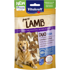 Vitakraft Dog Treats Pure Lamb Duo With Fish 80g (2Pkt)