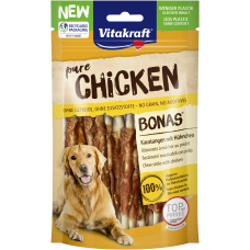 Vitakraft Pure Chicken Bonas Dog Treat 80g (2Pkt)