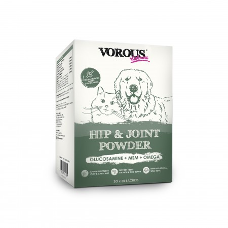 Vorous Wellness Pet Supplement Powder Hip & Joint 3gx30 sachets