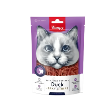 Wanpy Cat Treat Oven-Roasted Duck Jerky Strips 80g