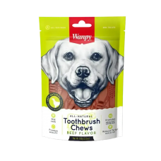 Wanpy Dog Treat All Natural Toothbrush Chew Beef 100g