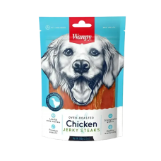 Wanpy Dog Treat Oven-Roasted Chicken Jerky Steaks 100g